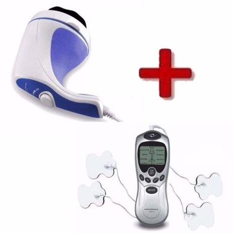 Kit Massageador Orbital 110v Elétrico Relax + Aparelho Fisioterapia Eletrochoque - Compre na net Menor preço em Kit Massageador Orbital 110v Elétrico Relax + Aparelho Fisioterapia Eletrochoque - Compre na net