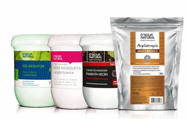Kit Massagem Pimenta Negra, Gel Redutor e Creme Rosa Mosqueta + Argila Branca Dagua Natural - D'água natural Menor preço em Kit Massagem Pimenta Negra, Gel Redutor e Creme Rosa Mosqueta + Argila Branca Dagua Natural - D'água natural