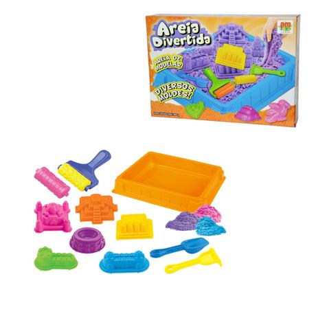 Kit massinha areia divertida castelo várias formas - Dm toys Menor preço em Kit massinha areia divertida castelo várias formas - Dm toys