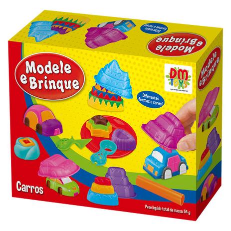 Kit Massinha de Modelar Modele e Brinque Carros - Dm toys Menor preço em Kit Massinha de Modelar Modele e Brinque Carros - Dm toys