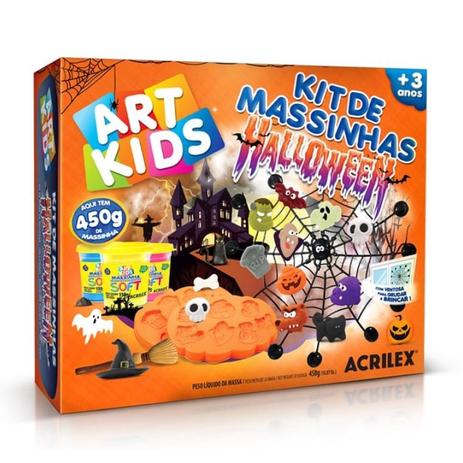 Kit Massinha Halloween 450g Art Kids - Acrilex Menor preço em Kit Massinha Halloween 450g Art Kids - Acrilex