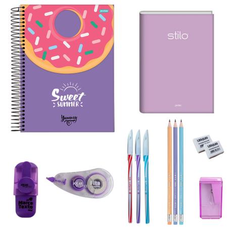 Kit Material Escolar Barato Yummy Jandaia Stilo Fita Corretiva Caneta lollipop Cis Lapis Tris - Jandaia Jocar Offfice CIS Menor preço em Kit Material Escolar Barato Yummy Jandaia Stilo Fita Corretiva Caneta lollipop Cis Lapis Tris - Jandaia Jocar Offfice CIS