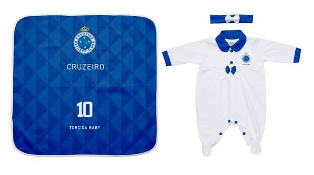 Kit Maternidade Cruzeiro Com Manta e Tiara - Torcida Baby Menor preço em Kit Maternidade Cruzeiro Com Manta e Tiara - Torcida Baby