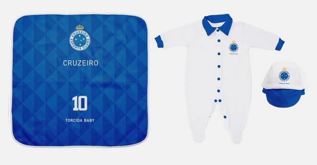 Kit Maternidade Cruzeiro Com Manta - Torcida Baby Menor preço em Kit Maternidade Cruzeiro Com Manta - Torcida Baby