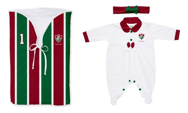 Kit Maternidade Fluminense Meninas - Torcida Baby Menor preço em Kit Maternidade Fluminense Meninas - Torcida Baby