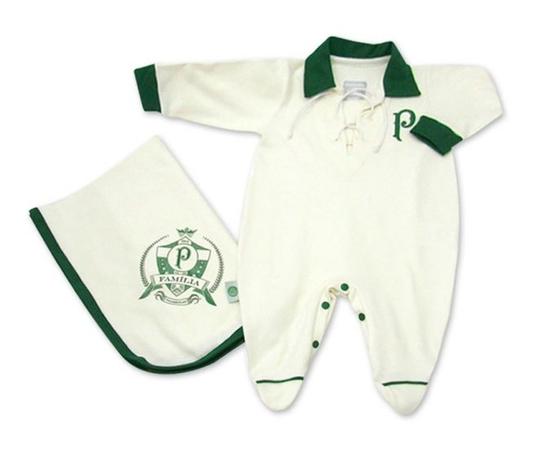 Kit Maternidade Palmeiras Retrô com Manta Oficial - Revedor Menor preço em Kit Maternidade Palmeiras Retrô com Manta Oficial - Revedor