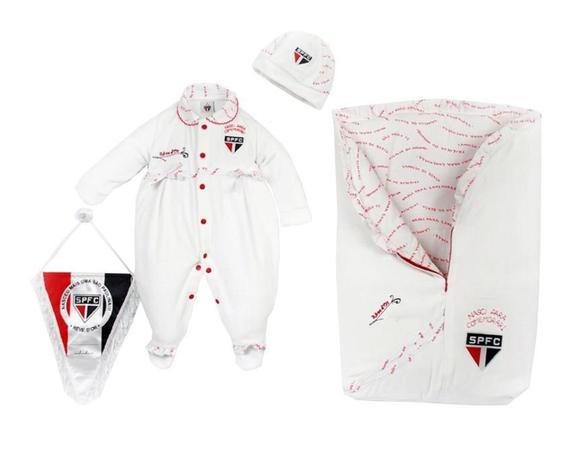 Kit Maternidade São Paulo Plush com Saco de Dormir Feminino Oficial - Revedor Menor preço em Kit Maternidade São Paulo Plush com Saco de Dormir Feminino Oficial - Revedor