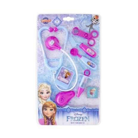 Kit Médico - Disney - Frozen - Estetoscópio Borda Azul - Toyng Menor preço em Kit Médico - Disney - Frozen - Estetoscópio Borda Azul - Toyng