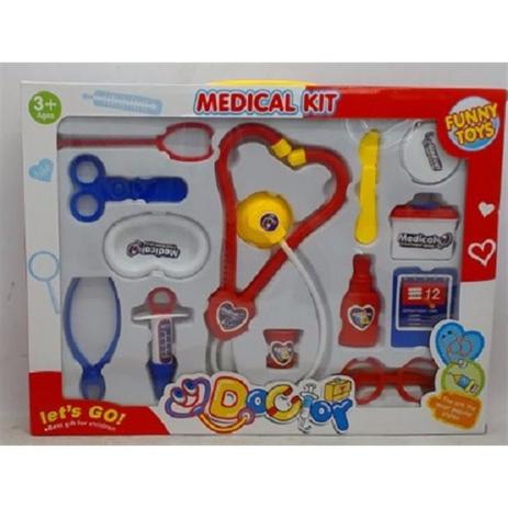 Kit medico enfermeiro infantil completa primeiros socorros crianças brinquedo menino e menina - Faça resolva Menor preço em Kit medico enfermeiro infantil completa primeiros socorros crianças brinquedo menino e menina - Faça resolva