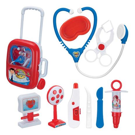 kIt Médico Infantil Com Maleta Carrinho + 10 Acessórios - Artbrink Menor preço em kIt Médico Infantil Com Maleta Carrinho + 10 Acessórios - Artbrink