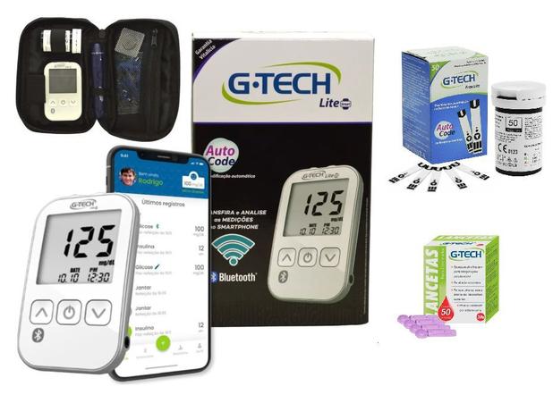 Kit Medidor de Glicose Lite Smart Completo com Bluetooth G-TECH + 50 Tiras + 50 Lancetas é boa?
