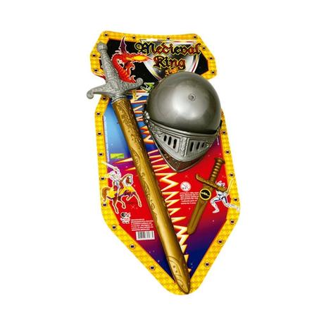 Kit Medieval King Com Espada E Elmo Brinquedos Pica Pau Menor preço em Kit Medieval King Com Espada E Elmo Brinquedos Pica Pau