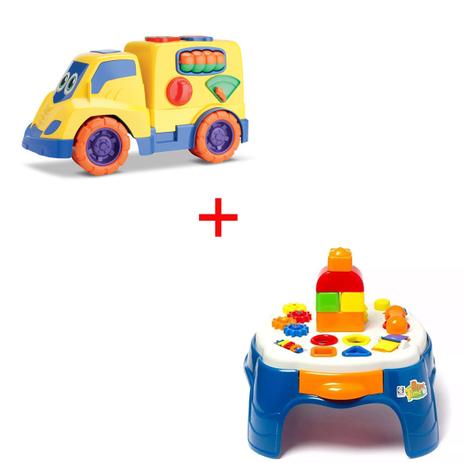Kit Mesa Playtime Azul Cotiplás + Caminhão Baú Didático Samba Toys - Cotiplas é boa?