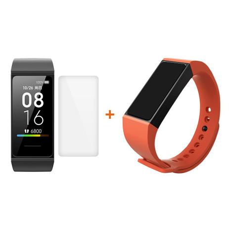 Kit Mi Band 4C e Película Gel e Bracelete de Silicone - Xiaomi Menor preço em Kit Mi Band 4C e Película Gel e Bracelete de Silicone - Xiaomi
