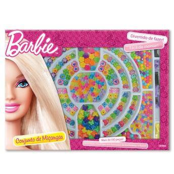 Kit miçangas barbie c/ 100 - Fun Menor preço em Kit miçangas barbie c/ 100 - Fun