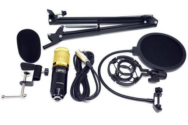 Kit microfone condensador profissional kp-m0010 - Knup Menor preço em Kit microfone condensador profissional kp-m0010 - Knup