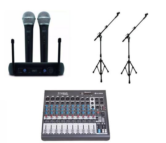 Kit Microfone Sem Fio MXT Mesa De Som 10 Canais 2 Pedestais é ruim? Kit Microfone Sem Fio MXT Mesa De Som 10 Canais 2 Pedestais é boa?