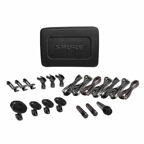 Kit Microfones PGADRUMKIT7 Bateria Shure Menor preço em Kit Microfones PGADRUMKIT7 Bateria Shure