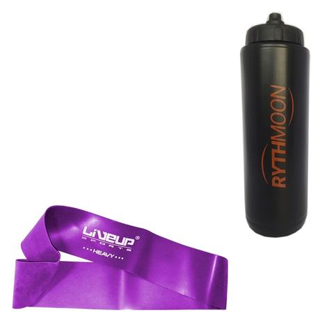 Kit Mini Bands Faixas Elásticas Liveup Super Forte + Squeeze Automático 1lt - Rythmoon Menor preço em Kit Mini Bands Faixas Elásticas Liveup Super Forte + Squeeze Automático 1lt - Rythmoon