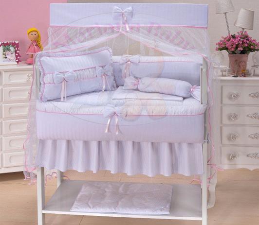 Kit Mini Berço 11 Peças C/ Saia - Ternurinha - Mariana baby confecções Menor preço em Kit Mini Berço 11 Peças C/ Saia - Ternurinha - Mariana baby confecções