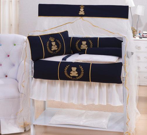 Kit Mini Berço 11 Peças  Com Saia - Urso Encantado - Mariana baby confecções é boa?