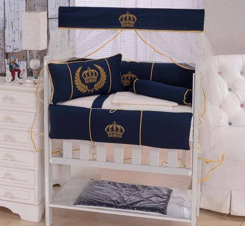 Kit Mini Berço 12 Peças C/ Saia E Amamentação - Realeza - Mariana baby confecções Menor preço em Kit Mini Berço 12 Peças C/ Saia E Amamentação - Realeza - Mariana baby confecções