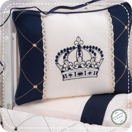 Kit Mini Berço 9 Peças - Coroa Real - Decor ibitinga Menor preço em Kit Mini Berço 9 Peças - Coroa Real - Decor ibitinga