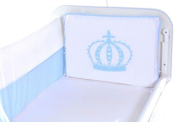 Kit Mini Berço Carinhoso Coroa Azul Bebê 9 Peças - Bebê enxovais Menor preço em Kit Mini Berço Carinhoso Coroa Azul Bebê 9 Peças - Bebê enxovais