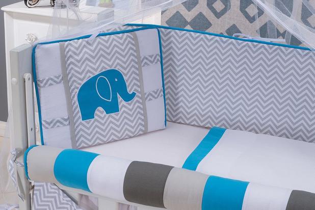 kit Mini Berço Chevron Elefantinho 8 Peças - Bebê enxovais Menor preço em kit Mini Berço Chevron Elefantinho 8 Peças - Bebê enxovais