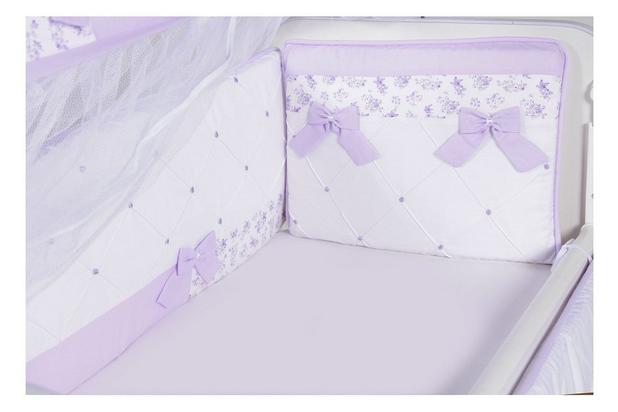 Kit Mini Berço Laçarote Lilás 7 Peças - Bebê enxovais é boa?