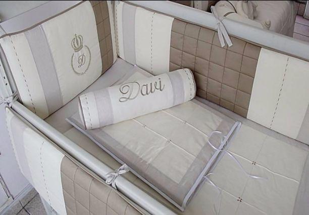 Kit Mini Berço Luxo Personalizado 8 Peças - Bebê enxovais Menor preço em Kit Mini Berço Luxo Personalizado 8 Peças - Bebê enxovais