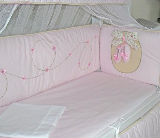 Kit Mini Berço Luxo Sapatilha Rosa 7 Peças - Bebê enxovais Menor preço em Kit Mini Berço Luxo Sapatilha Rosa 7 Peças - Bebê enxovais