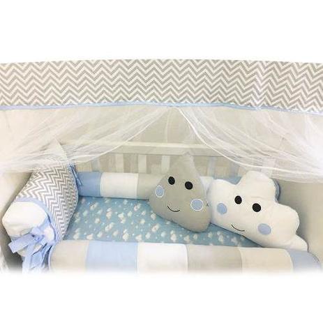 Kit Mini Berço Nuvem Encanto Azul 8 Peças Moisés - Bebê enxovais Menor preço em Kit Mini Berço Nuvem Encanto Azul 8 Peças Moisés - Bebê enxovais