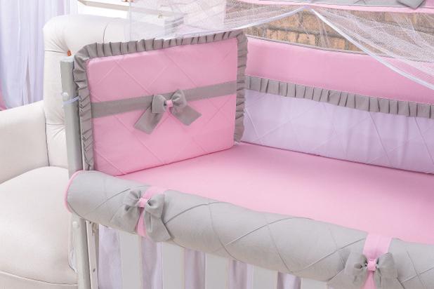 kit Mini Berço Petit Rosa 7 Peças - Bebê enxovais é boa?