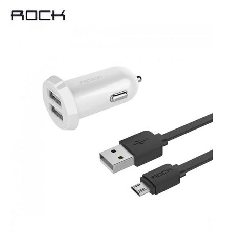 Kit - Mini Carregador Veicular Veloz Ditor 2.4A + Cabo Micro USB 5v/2A - 1m - Branco - Rock Menor preço em Kit - Mini Carregador Veicular Veloz Ditor 2.4A + Cabo Micro USB 5v/2A - 1m - Branco - Rock