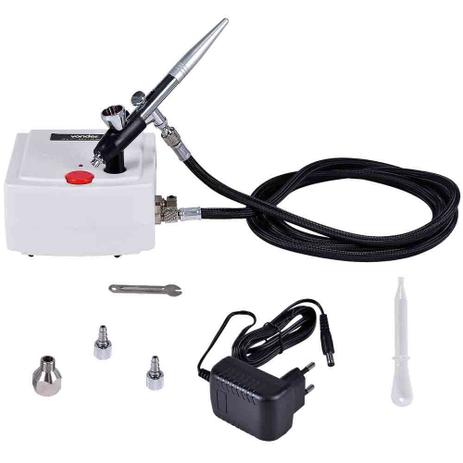 Kit Mini Compressor com Aerógrafo Profissional Vonder Menor preço em Kit Mini Compressor com Aerógrafo Profissional Vonder