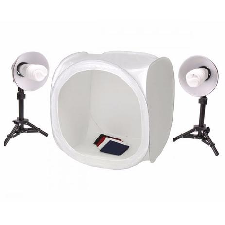 Kit Mini Estúdio Fotográfico Tenda 40cm 45w 220v PK-ST07 - Greika Menor preço em Kit Mini Estúdio Fotográfico Tenda 40cm 45w 220v PK-ST07 - Greika
