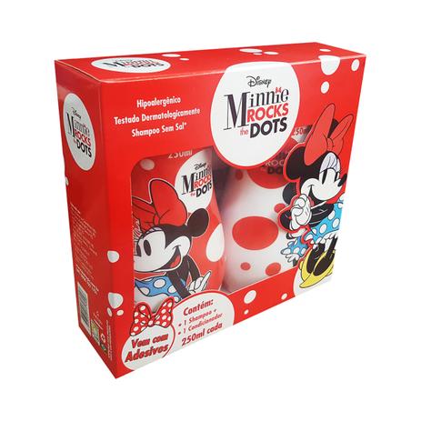 Kit minnie rocks the dots - shampoo + cond 250ml + adesivos - Biotropic Menor preço em Kit minnie rocks the dots - shampoo + cond 250ml + adesivos - Biotropic