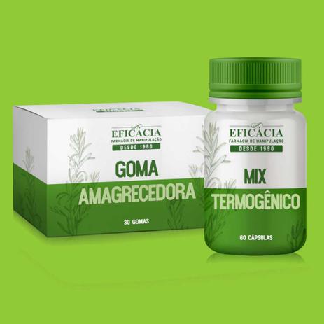 Kit Mix Termogênico + Goma Emagrecedora - Farmácia eficácia Menor preço em Kit Mix Termogênico + Goma Emagrecedora - Farmácia eficácia