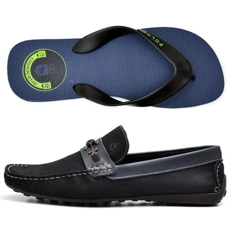 Kit Mocassim Masculino Polo Culture Marinho + Chinelo - Top Franca Shoes -  Mocassim Masculino - Magazine Luiza