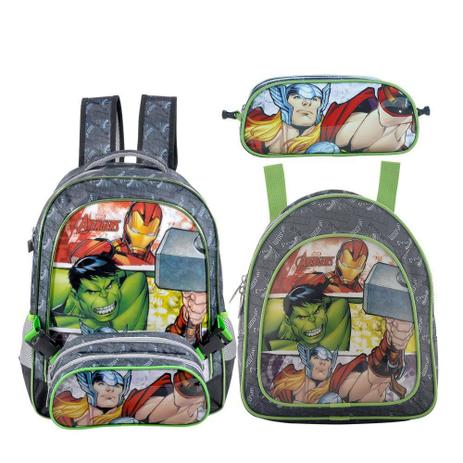Kit Mochila Avengers Might G Costas Lancheira e Estojo 7082 - Xeryus Menor preço em Kit Mochila Avengers Might G Costas Lancheira e Estojo 7082 - Xeryus