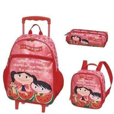 Kit Mochila com Rodinhas O Show da Luna Melancia com Lancheira e Estojo - Pacific Menor preço em Kit Mochila com Rodinhas O Show da Luna Melancia com Lancheira e Estojo - Pacific