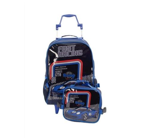 Kit Mochila e Lancheira Infantil Carro de Corrida VIABAGS - Tamanho G é boa?