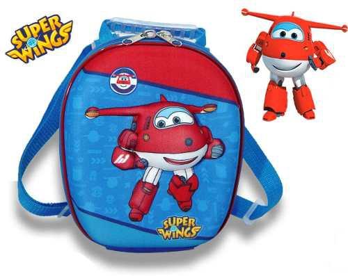 Kit Mochila Escolar Carrinho Rodinha Infantil Super Wings Menino Com Lancheira Maxtoy Menor preço em Kit Mochila Escolar Carrinho Rodinha Infantil Super Wings Menino Com Lancheira Maxtoy