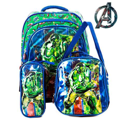 Kit Mochila Escolar Infantil 3d Hulk De Costas é boa?