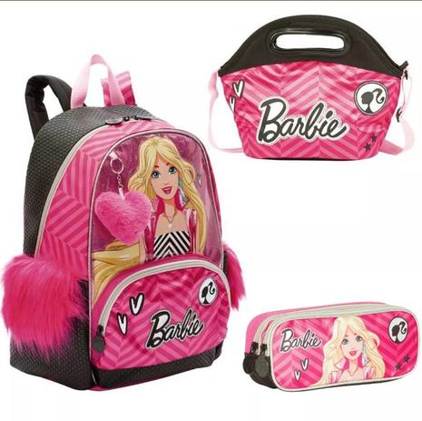 Kit Mochila G Barbie 18z Sestini Lancheira Especial E Estojo Menor preço em Kit Mochila G Barbie 18z Sestini Lancheira Especial E Estojo