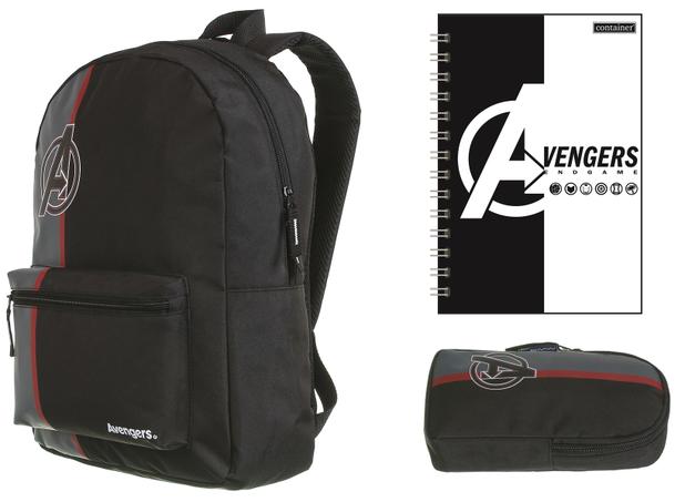 Kit Mochila G Costas Estojo Caderno Avengers Movie 11786 - DMW Menor preço em Kit Mochila G Costas Estojo Caderno Avengers Movie 11786 - DMW