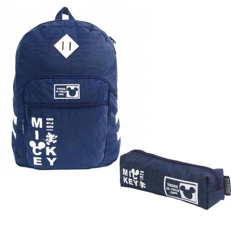 Kit mochila g + estojo escolar mickey vintage dermiwil Menor preço em Kit mochila g + estojo escolar mickey vintage dermiwil