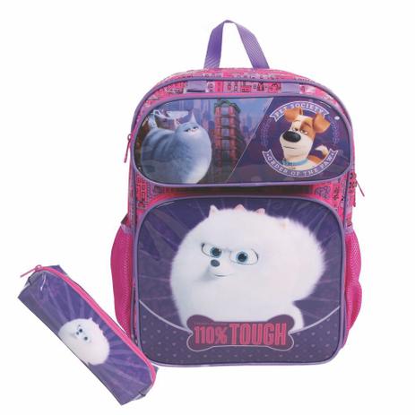 Kit Mochila Grande e estojo c/2 Divisórias Pets Dermiwil Menor preço em Kit Mochila Grande e estojo c/2 Divisórias Pets Dermiwil