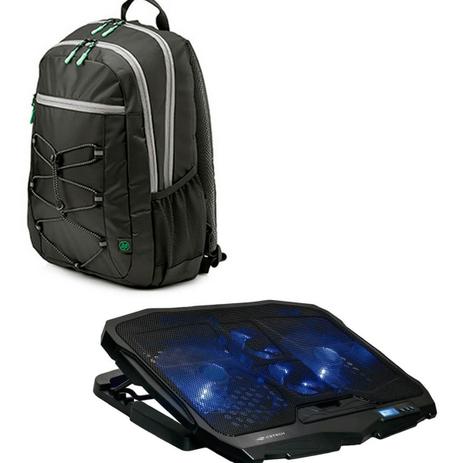 Kit Mochila HP Expedition e Base Notebook NBC-100BK - C3 tech Menor preço em Kit Mochila HP Expedition e Base Notebook NBC-100BK - C3 tech